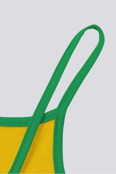 Top de camisola gráfico com letras do Brasil Y2K