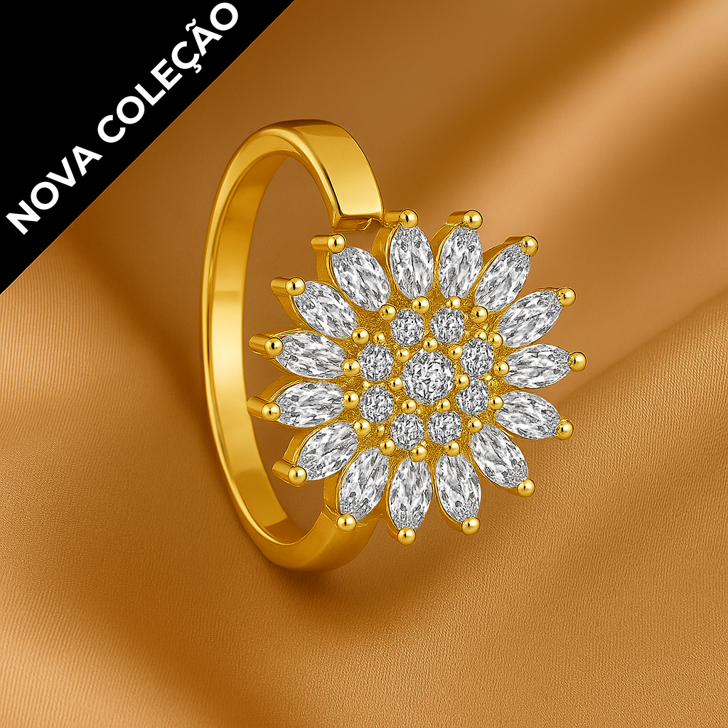 Anel Sol Spinner (COMPRE 1 E GANHEUM CORRENTE)