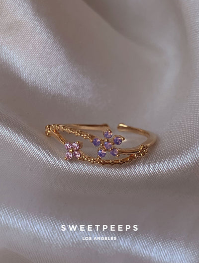 Cressida Twin Flowers Ring