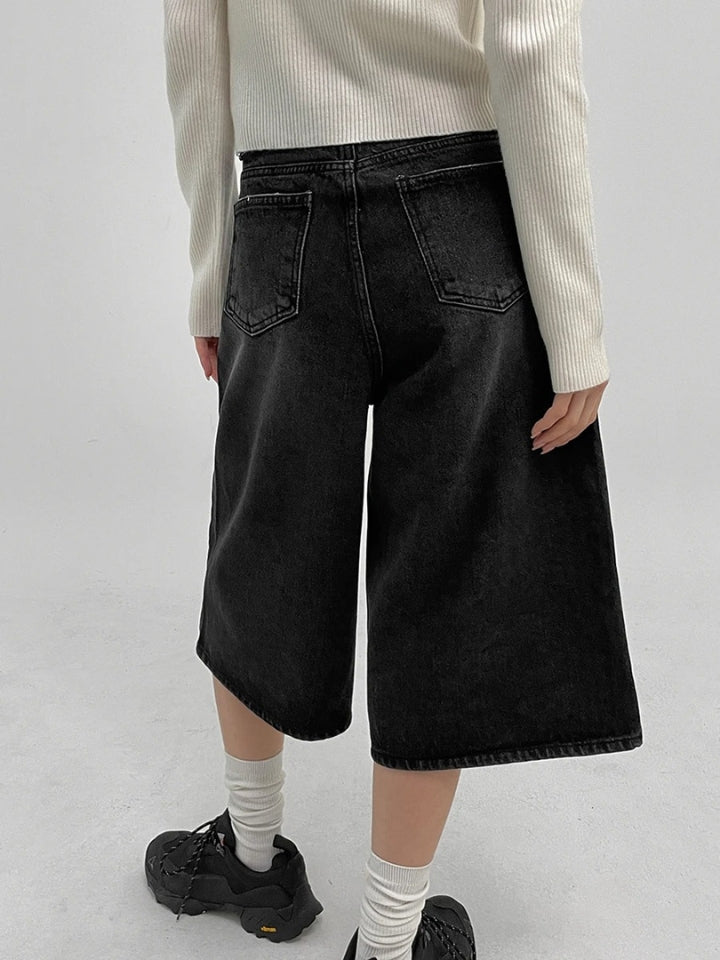 Bermuda Jeans Jorts Preto Enduro