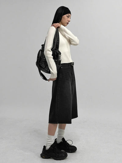 Bermuda Jeans Jorts Preto Enduro