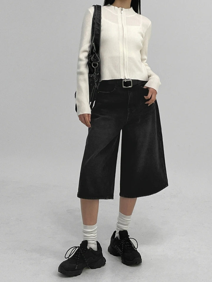 Bermuda Jeans Jorts Preto Enduro