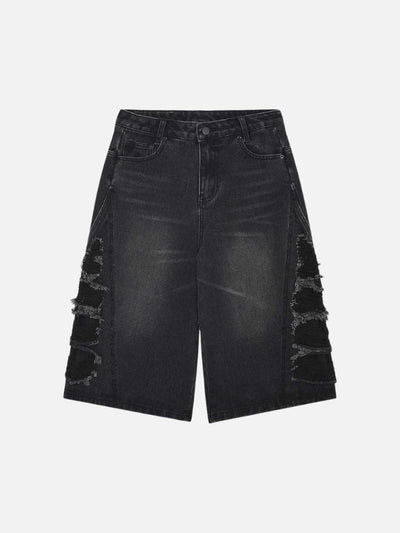 Bermuda Jeans Jorts Preto SharkSide