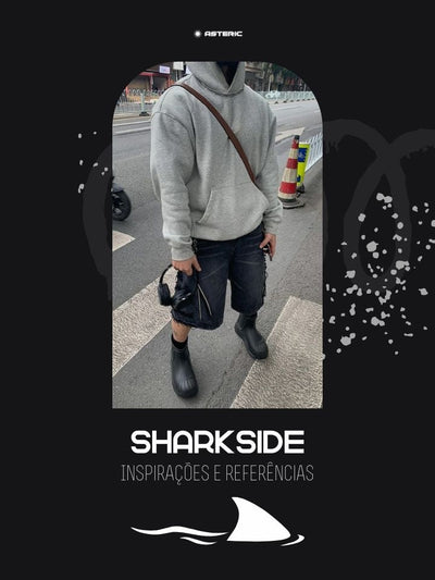 Bermuda Jeans Jorts Preto SharkSide