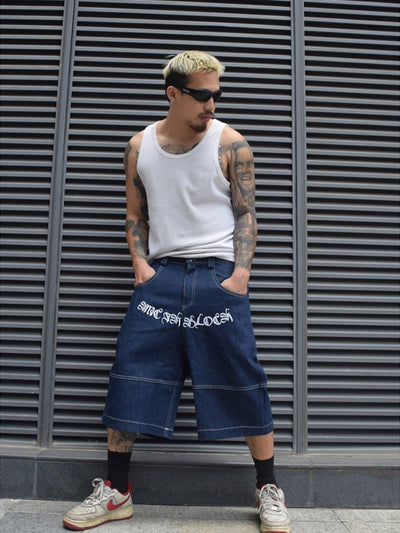 Bermuda Jeans Jorts com Bolsos Hope