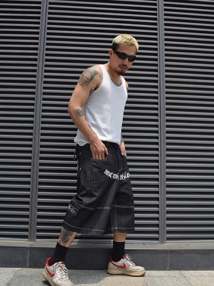 Bermuda Jeans Jorts com Bolsos Hope