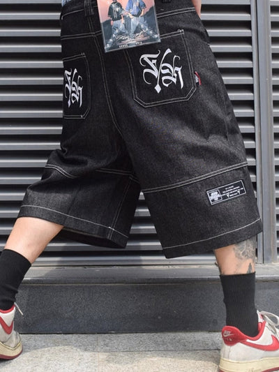 Bermuda Jeans Jorts com Bolsos Hope