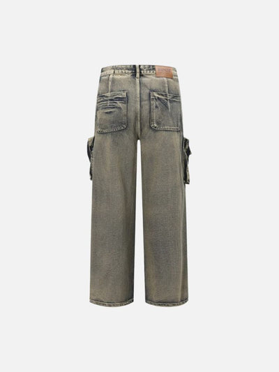 Calça Baggy Jeans Masculina Multi Bolsos