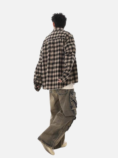 Calça Baggy Jeans Masculina Multi Bolsos