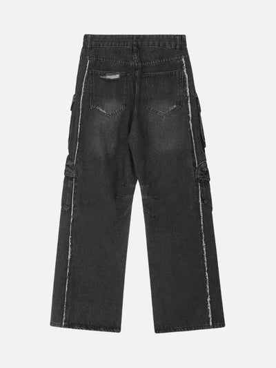 Calça Jeans Baggy Rasgada 'Pockets'