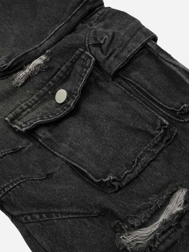 Calça Jeans Baggy Rasgada 'Pockets'