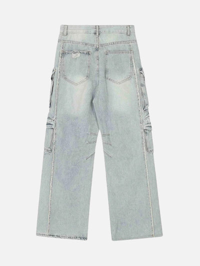 Calça Jeans Baggy Rasgada 'Pockets'