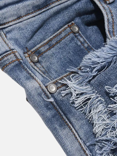 Calça Reta Jeans Rasgada Urban Pulse