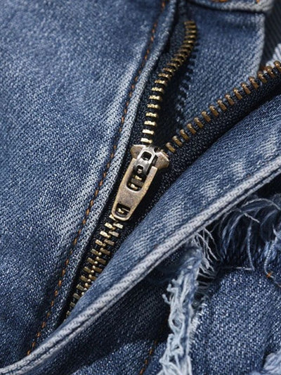 Calça Reta Jeans Rasgada Urban Pulse