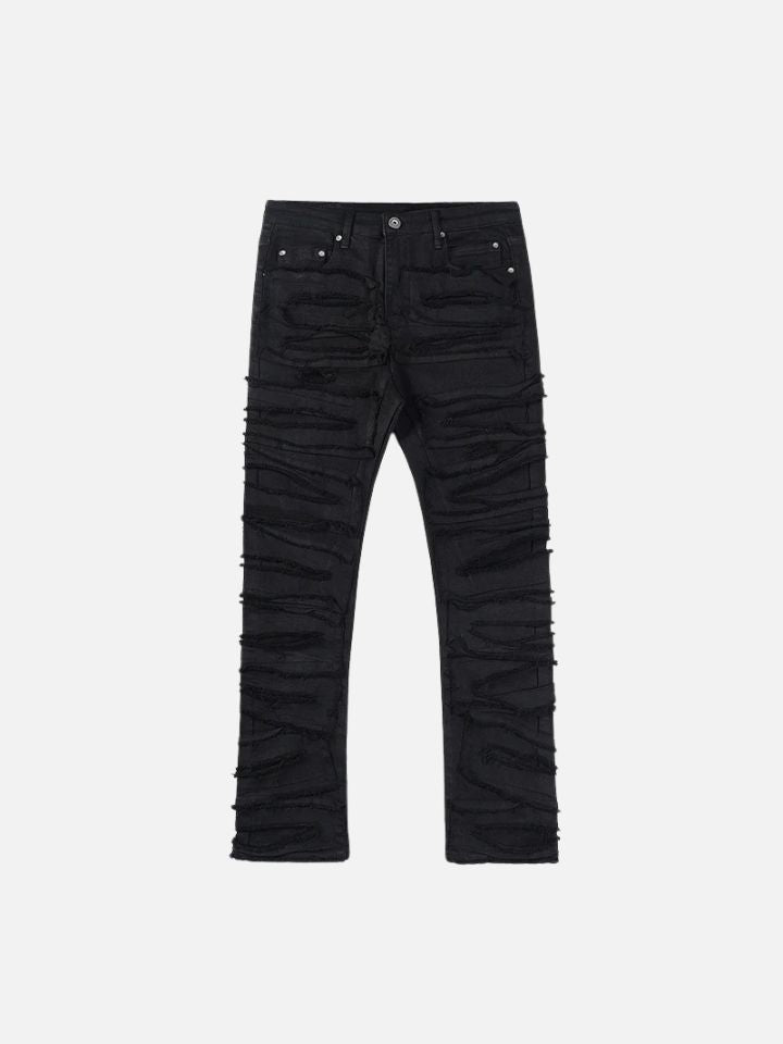Calça Reta Jeans Rasgada Urban Pulse