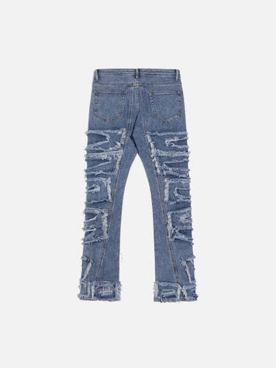 Calça Reta Jeans Rasgada Urban Pulse