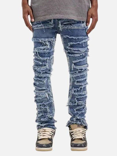 Calça Reta Jeans Rasgada Urban Pulse