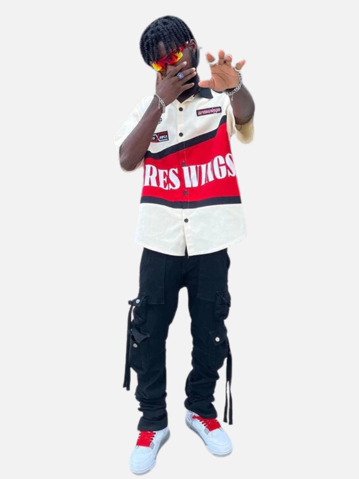 Camisa Manga Curta com Botões 'Nova York'