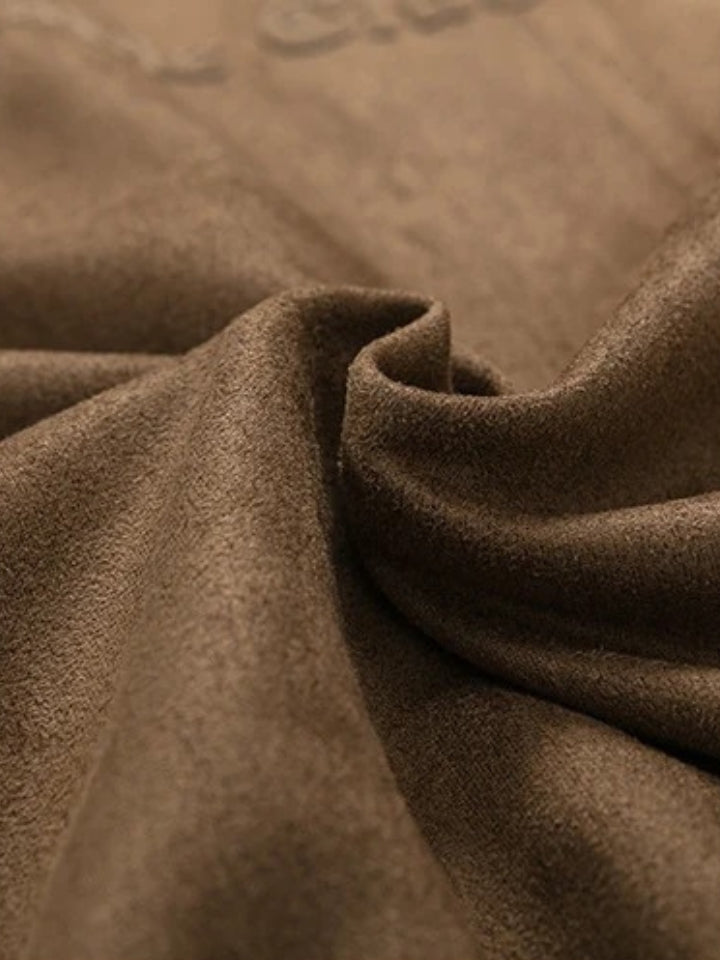 Camiseta Oversized em Suede 'Fallen'