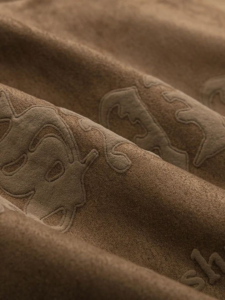 Camiseta Oversized em Suede 'Fallen'