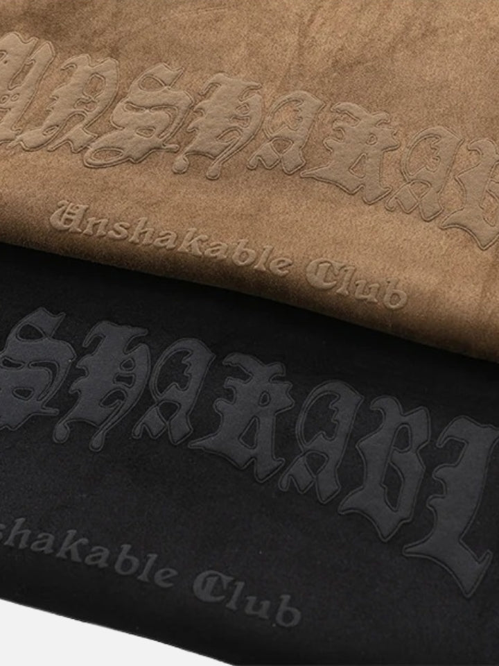 Camiseta Oversized em Suede 'Fallen'