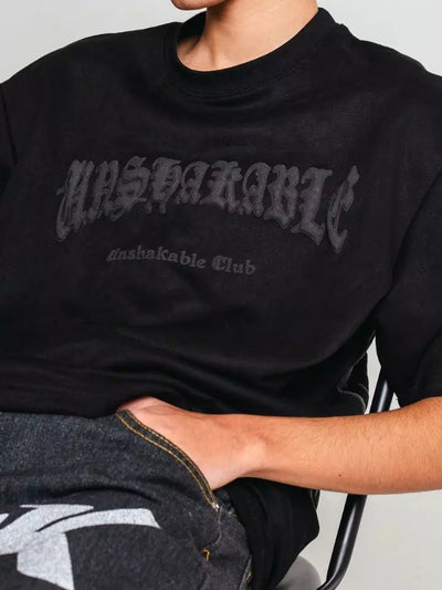 Camiseta Oversized em Suede 'Fallen'