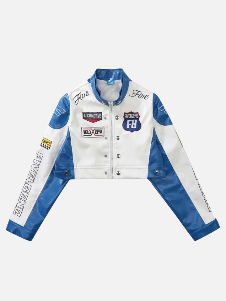 Jaqueta Cropped Feminina 'Fivelgene'
