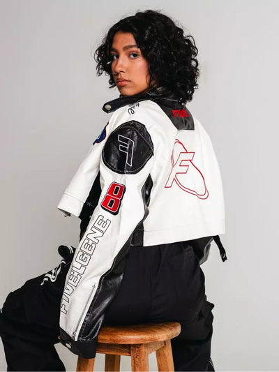 Jaqueta Cropped Feminina 'Fivelgene'