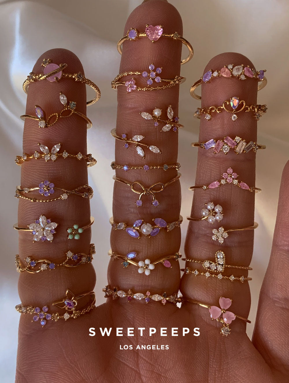 Cressida Twin Flowers Ring