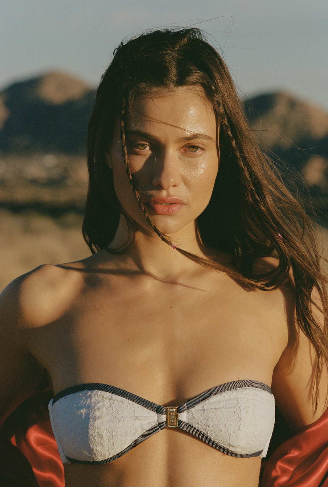 TALLARA TOP LACE & DENIM