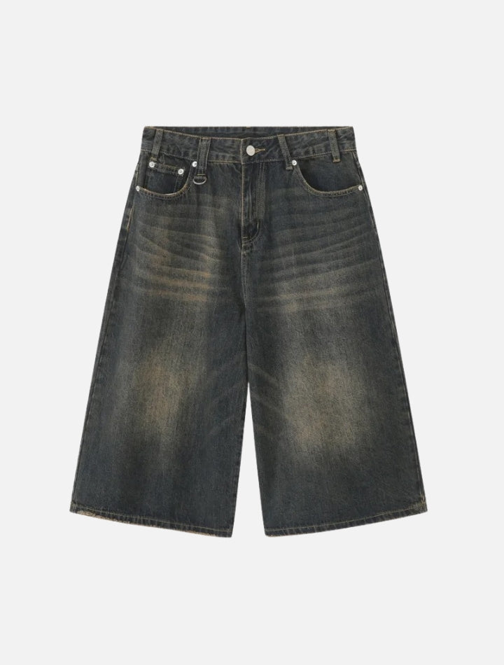 Bermuda Jeans Jorts com Bolsos Tekinine