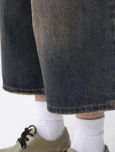 Bermuda Jeans Jorts com Bolsos Tekinine