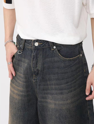 Bermuda Jeans Jorts com Bolsos Tekinine